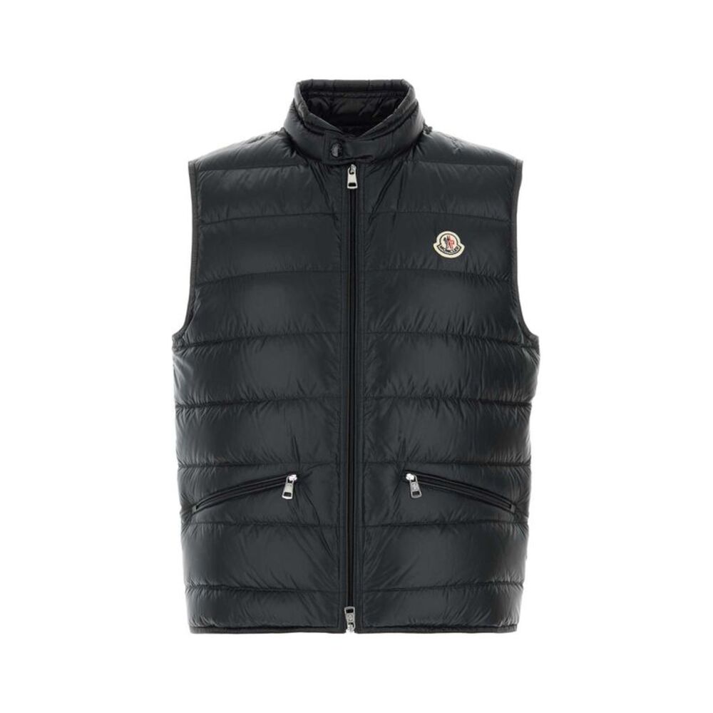 Moncler Men Black Nylon Sleeveless Gui Down Jacket